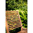 Lounge-Sessel Ribbon Teak Natur – Massiver Teakholz-Relaxstuhl mit Rippendesign für Garten und Pool