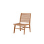 Lounge-Sessel Ribbon Teak Natur – Massiver Teakholz-Relaxstuhl mit Rippendesign für Garten und Pool