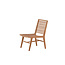 Lounge-Sessel Ribbon Teak Natur – Massiver Teakholz-Relaxstuhl mit Rippendesign für Garten und Pool