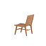 Lounge-Sessel Ribbon Teak Natur – Massiver Teakholz-Relaxstuhl mit Rippendesign für Garten und Pool