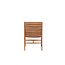 Lounge-Sessel Ribbon Teak Natur – Massiver Teakholz-Relaxstuhl mit Rippendesign für Garten und Pool