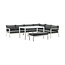 Lounge-Set Ramos Schwarz – Moderne Outdoor-Lounge