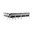 Lounge-Set Ramos Schwarz – Moderne Outdoor-Lounge