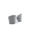 Lounge-Set Spoga Grau – Aluminium Sofagarnitur mit Couchtisch (H 52 cm), Stuhlmaße 67 × 58 × 73 cm, wetterfest