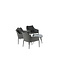 Lounge-Set Spoga Schwarz – Elegantes Garten-Lounge-Set aus Aluminium, 150 × 76 × 82 cm, wetterfest und modern