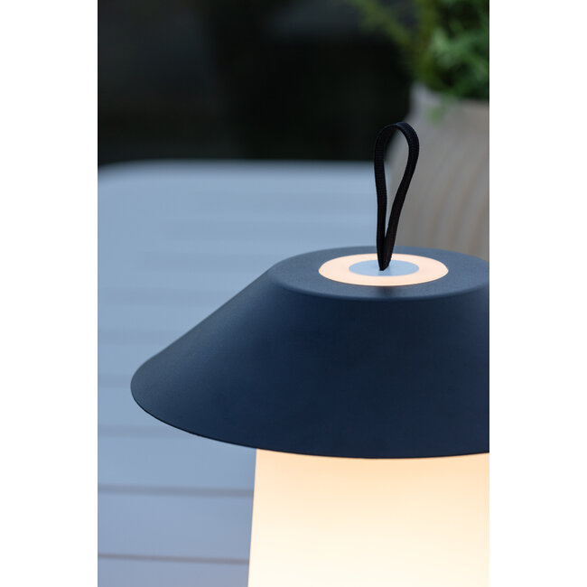Außenleuchte Rubu Schwarz – Robuste Wandleuchte aus Stahl, PVC und Kunststoff, Ø 24 × H 26 cm, IP-geschützt