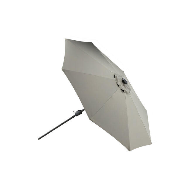 Sonnenschirm Sabal Grau – Großer Marktschirm aus Polyester und Aluminium, 270 × 270 cm, Höhe 241 cm, UV-Schutz