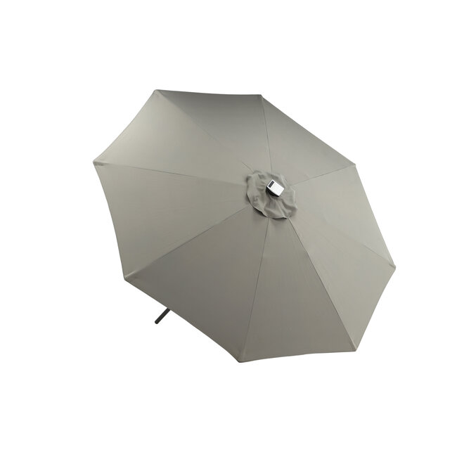 Sonnenschirm Sabal Grau – Großer Marktschirm aus Polyester und Aluminium, 270 × 270 cm, Höhe 241 cm, UV-Schutz