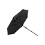 Sonnenschirm Sabal Schwarz – Großer Marktschirm aus Polyester und Aluminium, 270 × 270 cm, Höhe 241 cm, UV-Schutz