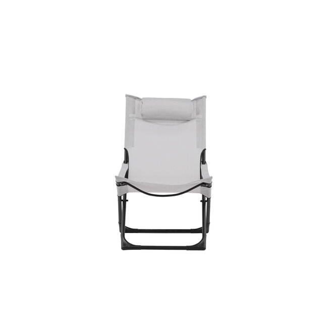 2er Set Gartenliege Seville Grau – Komfortabler Liegestuhl aus Stahl, PVC und Polyester, 63 × 84 × 89 cm, wetterfest