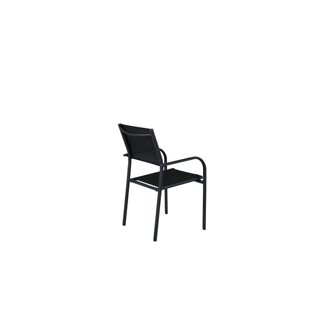 Gartenstuhl Santorini Schwarz – Bequemer Sitzkomfort für draußen