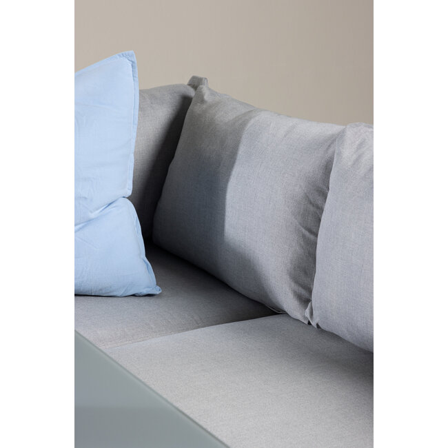 Lounge-Set Virya Grau – Elegantes Outdoor-Lounge-Set aus Aluminium mit Glas-Couchtisch, Sofatiefe 65 cm, Sitzhöhe 71,5 cm