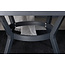 Lounge-Set Virya Grau – Modernes Garten-Lounge-Set aus Polyester-Seilgeflecht, Aluminium und Glas, 206 × 143 × 65 cm, wetterfest