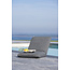 Gartenliege Trond Schwarz – Bequeme Outdoor-Liege aus Polyester, Schaumstoff und Stahl, 40 × 80 × 5 cm, für Garten und Terrasse