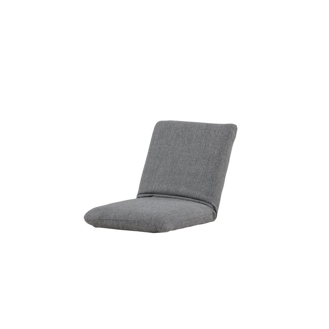 Gartenliege Trond Schwarz – Bequeme Outdoor-Liege aus Polyester, Schaumstoff und Stahl, 40 × 80 × 5 cm, für Garten und Terrasse