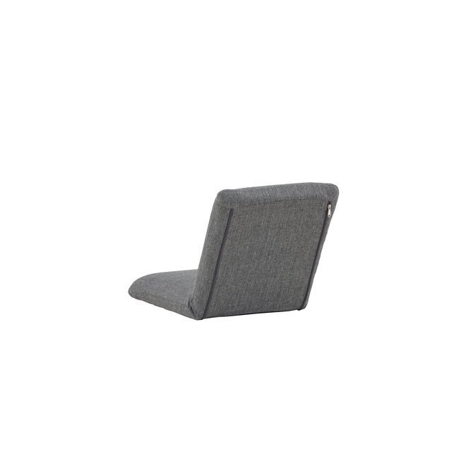 Gartenliege Trond Schwarz – Bequeme Outdoor-Liege aus Polyester, Schaumstoff und Stahl, 40 × 80 × 5 cm, für Garten und Terrasse