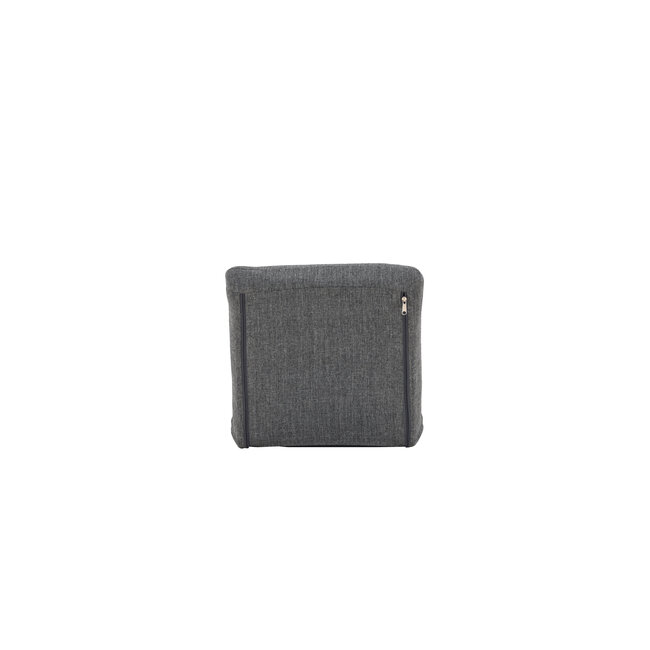 Gartenliege Trond Schwarz – Bequeme Outdoor-Liege aus Polyester, Schaumstoff und Stahl, 40 × 80 × 5 cm, für Garten und Terrasse