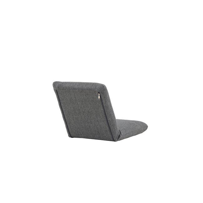 Gartenliege Trond Schwarz – Bequeme Outdoor-Liege aus Polyester, Schaumstoff und Stahl, 40 × 80 × 5 cm, für Garten und Terrasse