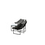 Lounge-Set Tina Schwarz – Moderne Outdoor-Lounge aus Rattan und Stahl, 117 × 70 × 75 cm, wetterfest