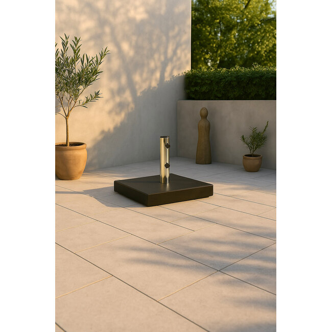 Granit-Sonnenschirmständer 40 kg – Massiver Halt & maximale Flexibilität