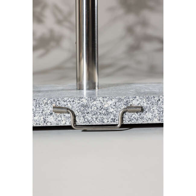 Granit-Schirmständer 40 kg – Massive Stabilität in edler Marmor-Optik