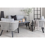 Lounge-Set Virya Schwarz – Moderne Outdoor-Lounge aus Aluminium und Glas, 150 × 77 × 72 cm, wetterfest