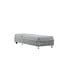 Gartenliege Virya Grau – Komfortable Sonnenliege aus Seilgeflecht und Aluminium, 75 × 205 × 32 cm, wetterfest