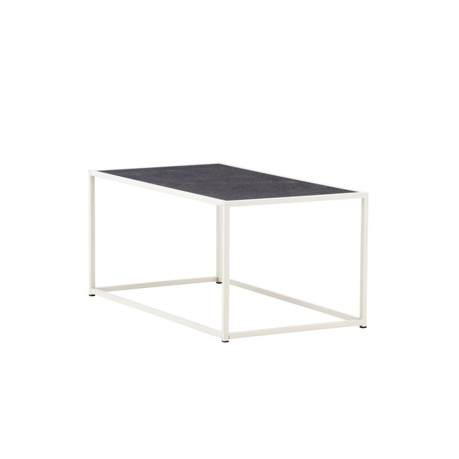 Gartentisch Siaton Grau – Robuster Outdoor-Couchtisch aus Stahl, 60 × 110 × 50 cm, wetterfest