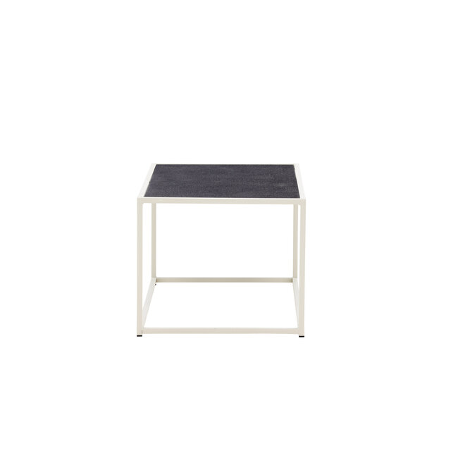 Gartentisch Siaton Grau – Robuster Outdoor-Couchtisch aus Stahl, 60 × 110 × 50 cm, wetterfest