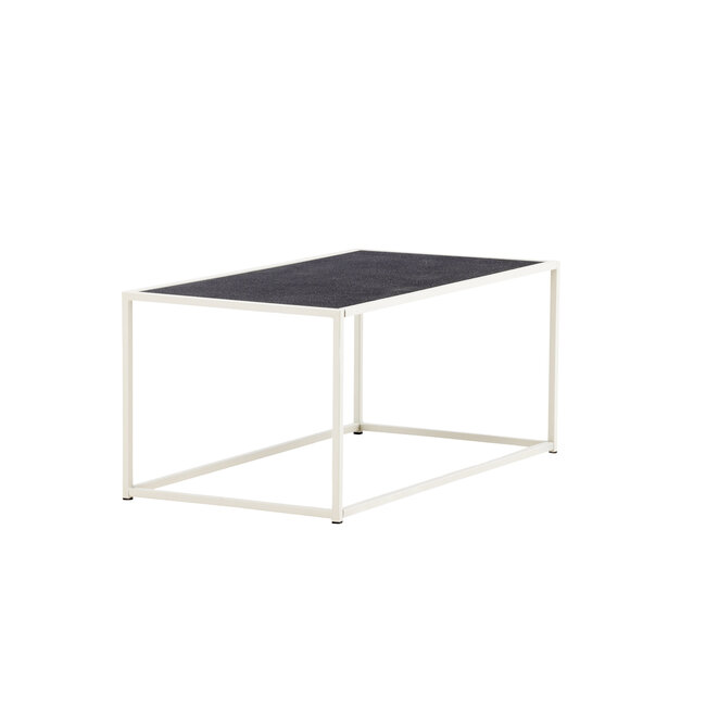 Gartentisch Siaton Grau – Robuster Outdoor-Couchtisch aus Stahl, 60 × 110 × 50 cm, wetterfest