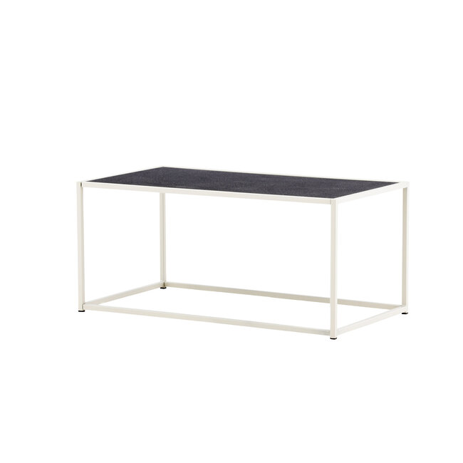 Gartentisch Siaton Grau – Robuster Outdoor-Couchtisch aus Stahl, 60 × 110 × 50 cm, wetterfest
