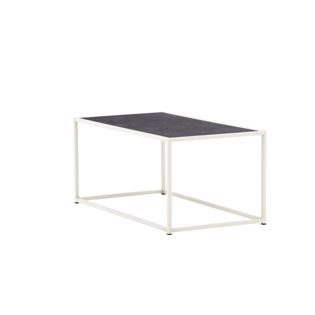Gartentisch Siaton Grau – Robuster Outdoor-Couchtisch aus Stahl, 60 × 110 × 50 cm, wetterfest