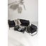 Lounge-Set Utah Schwarz – Moderne Outdoor-Lounge aus Polyester-Seilgeflecht und Stahl, 127 × 76 × 77 cm, wetterfest