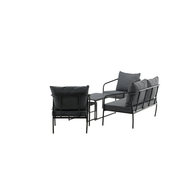 Lounge-Set Sopot Schwarz – Moderne Outdoor-Lounge