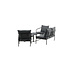 Lounge-Set Sopot Schwarz – Moderne Outdoor-Lounge