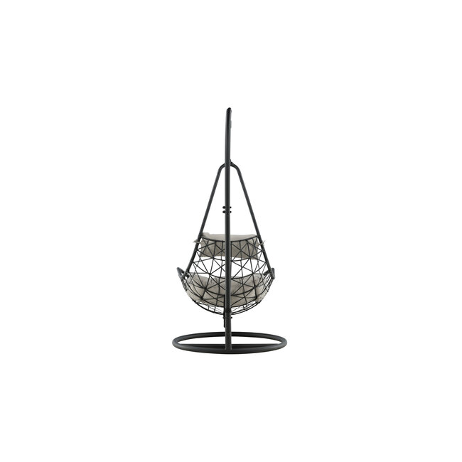 Gartenliege Vide Schwarz – Komfortable Outdoor-Sonnenliege aus Polyrattan und Schaumstoff, 95 × 196 cm, wetterfest