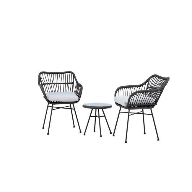 Lounge-Set Viga Schwarz – Moderne Outdoor-Lounge