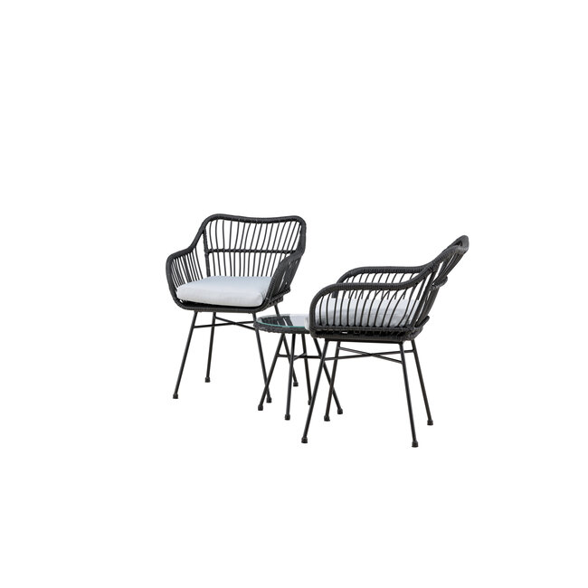 Lounge-Set Viga Schwarz – Moderne Outdoor-Lounge