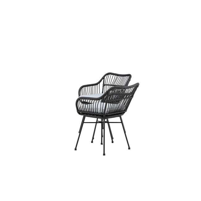 Lounge-Set Viga Schwarz – Moderne Outdoor-Lounge