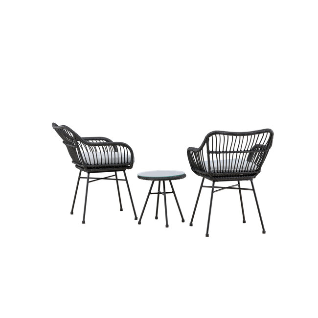 Lounge-Set Viga Schwarz – Moderne Outdoor-Lounge