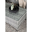 Lounge-Set Vikelund Grau – Rattansofa-Gruppe mit 3-Sitzer, 2 Sesseln & Glastisch für Terrasse & Garten