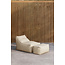 Loungesessel Redang Beige mit Hocker – Wetterfester Outdoor-Relaxsessel aus Olefin