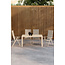 Essgruppe Mirko und Levanzo Beige – Outdoor-Dining-Set mit 4 Stühlen