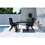 Essgruppe Mirko und Levanzo Schwarz – Outdoor-Dining-Set mit 6 Stühlen