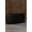 Kissenbox Nisis 130 x 60 cm Schwarz – Stilvolle Aufbewahrung für Garten und Terrasse