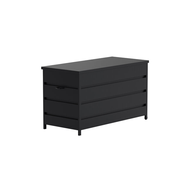 Kissenbox Nisis 130 x 60 cm Schwarz – Stilvolle Aufbewahrung für Garten und Terrasse
