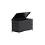 Kissenbox Nisis 130 x 60 cm Schwarz – Stilvolle Aufbewahrung für Garten und Terrasse