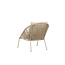 Gartensessel Lindos Beige – moderner Loungesessel für Innen & Außen
