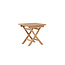 Café-Tisch Kenya 50 x 50 cm Teak Natur – Kompakter Gartentisch im zeitlosen Design