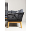 Chania Ecksofa-Set in Natur/Schwarz – modernes Outdoor-Ecksofa